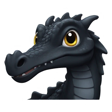 Baby black dragon Disney sticker