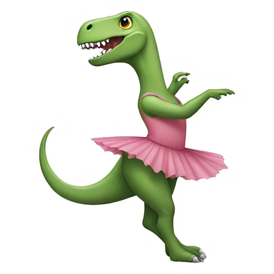 Dinosaur is ballerina  sticker