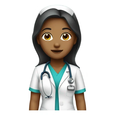 girl nurse sticker