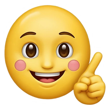 Smile face pointing middle finger sticker