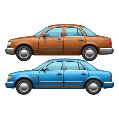 crappy sedan from the side sticker