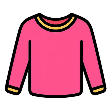 pink long-sleeve top icon sticker