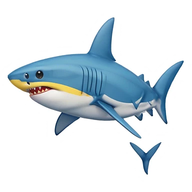 Squalo con bandiera brasiliana sticker