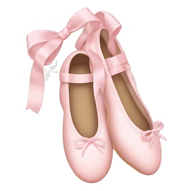 soft pink ballerina shoes sticker