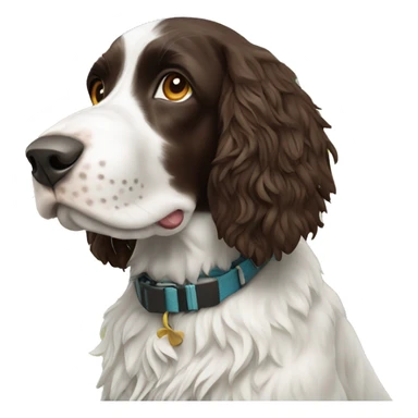 Springer Spaniel on an island sticker