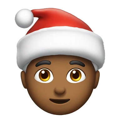 Me in a Santa hat sticker