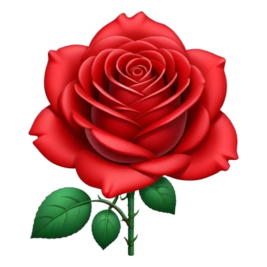 metal rose, without green leaves, just flower sticker