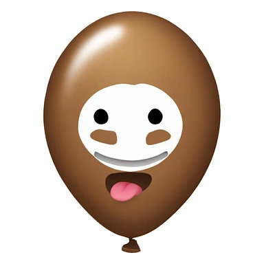 Brown balloon  sticker