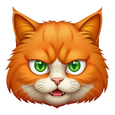 Very angry cat sticker