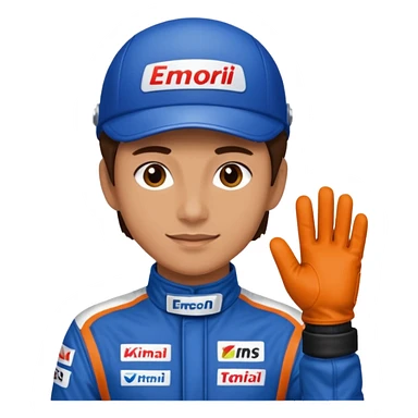  Race Driver with Gloves sticker