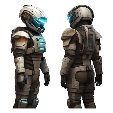Isaac Clarke dead space suit front and back sticker