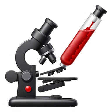 sangue no microscopio sticker