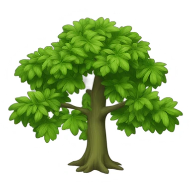 un buisson vert sticker