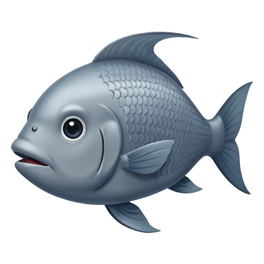 gray fish sticker