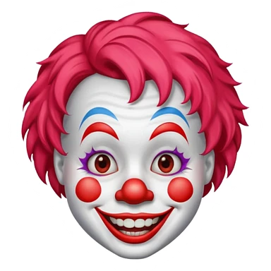 Clown big smile sticker