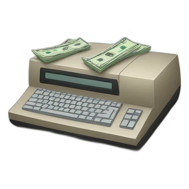 computer money sticker