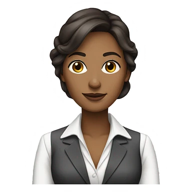 Femme d'affaires, brune avec la peau blanche sticker