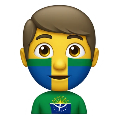 un mono acostado en una bandera de brasil sticker