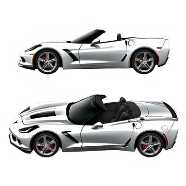 Corvette c6 convertible car sticker