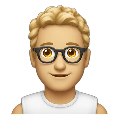 cespuglio con gli opcchiali sticker