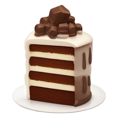 Cake with chocolate  sticker