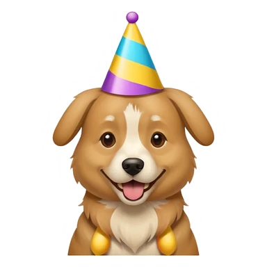 dog in party animal sticker