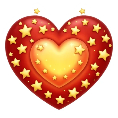 Love and stars sticker