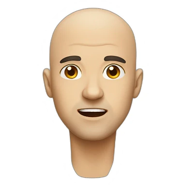 mad bald sticker