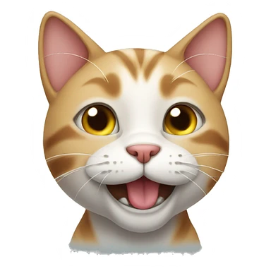 Cat happy sticker