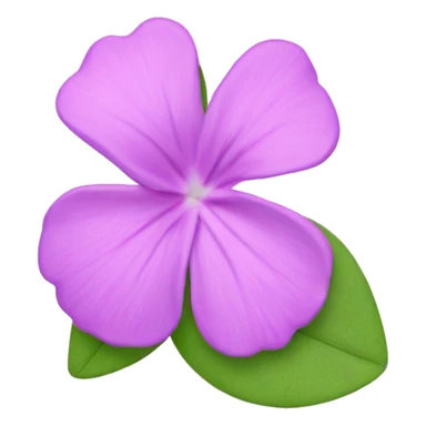 Pervinca rosa flower sticker