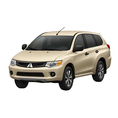 Beige Mitsubishi sticker
