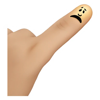 Finger in nose sticker