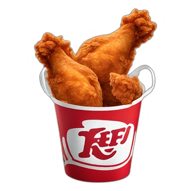 KfC Bucket of fried chicken sticker
