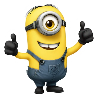 Minion doing a thumbs up sticker