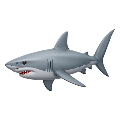 Shark with red shores sticker
