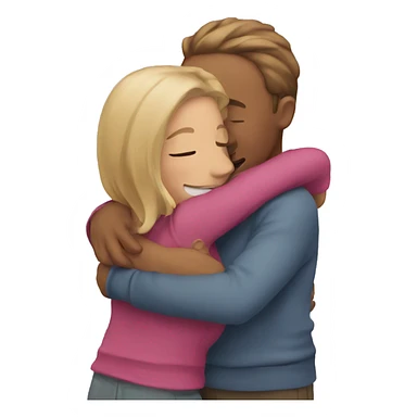 best friends hugging  sticker