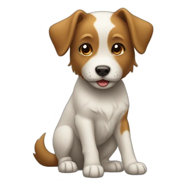Chat avec chien sticker