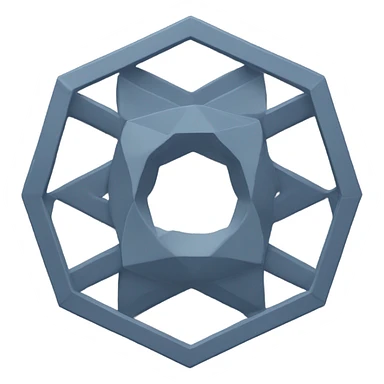 geometric octagon sticker