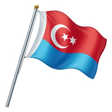 Doğu Türkistan Bayrağı+Türk Bayrağı+Azerbaycan Bayrağı sticker