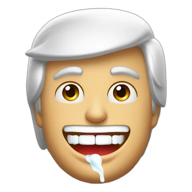 Donald Trump en train de faire une pub pour dentifrice sticker