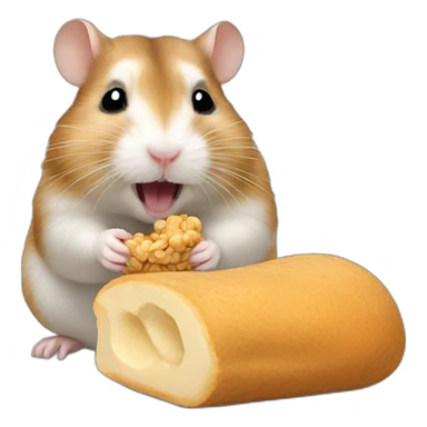 Hamster-eating-peanut sticker