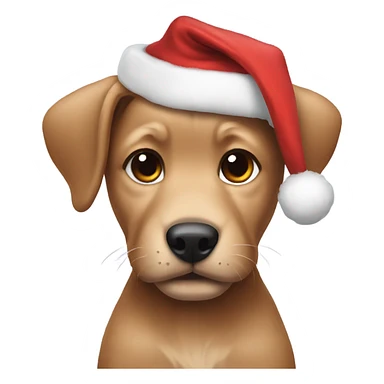 Christmas puppy sticker