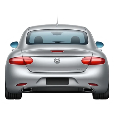 un carro desde atras  sticker