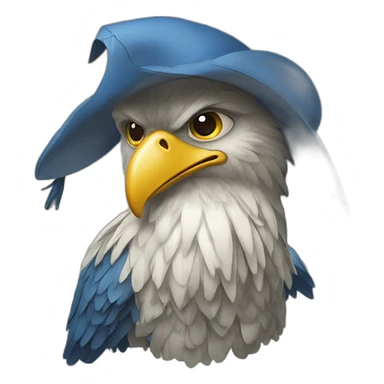 Aigle bleu sticker