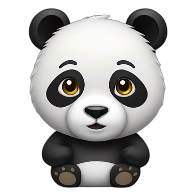 Panda en costume sticker