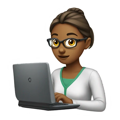 girl coding sticker
