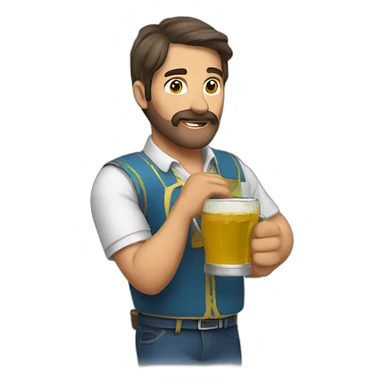 Argentinian drinking mate sticker