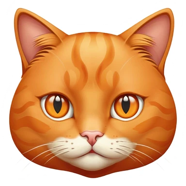 Orange cat with right eye sticker