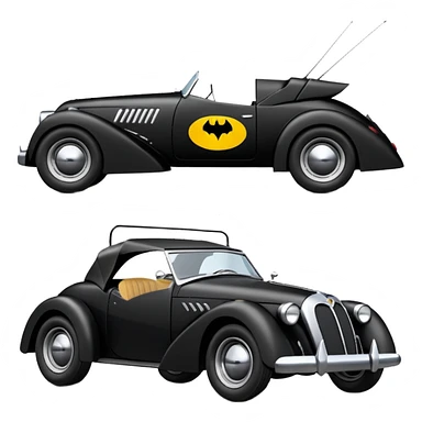 futuristic Batman’s car, loosely based on 1957 MG roadster(flat long straight organically-shaped mechanical roomy interior seating inside the body)the king cockroach’s antenna stealthy town hot rod desert dirt racing rwd rail sticker