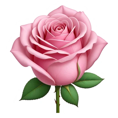 light pink rose bud sticker